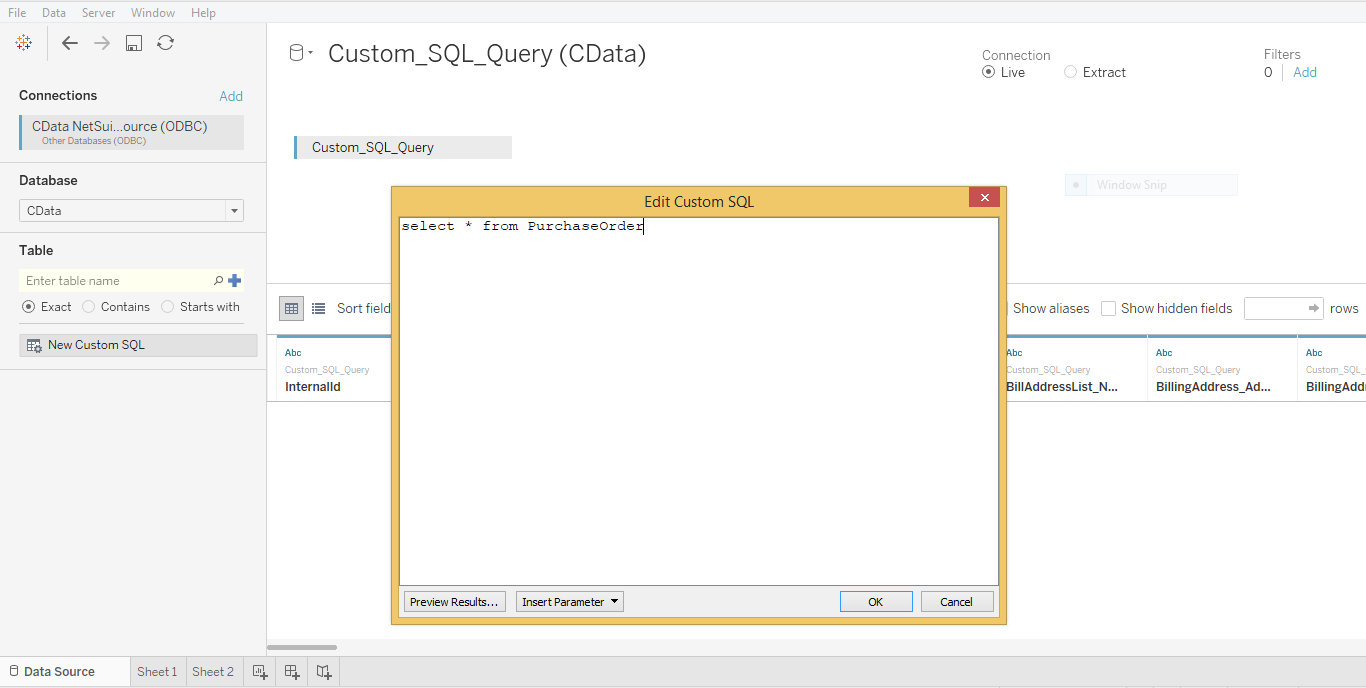 tableau odbc driver download